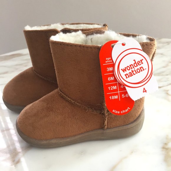 wonder nation Other - Infant Girl Chestnut Suede Boots - NWT